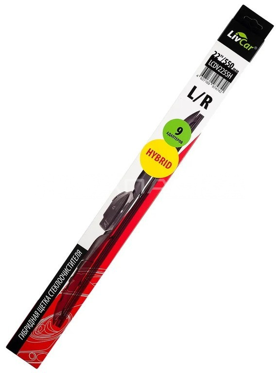 Щетка стеклоочистителя гибридная LIVCAR 550мм (22")