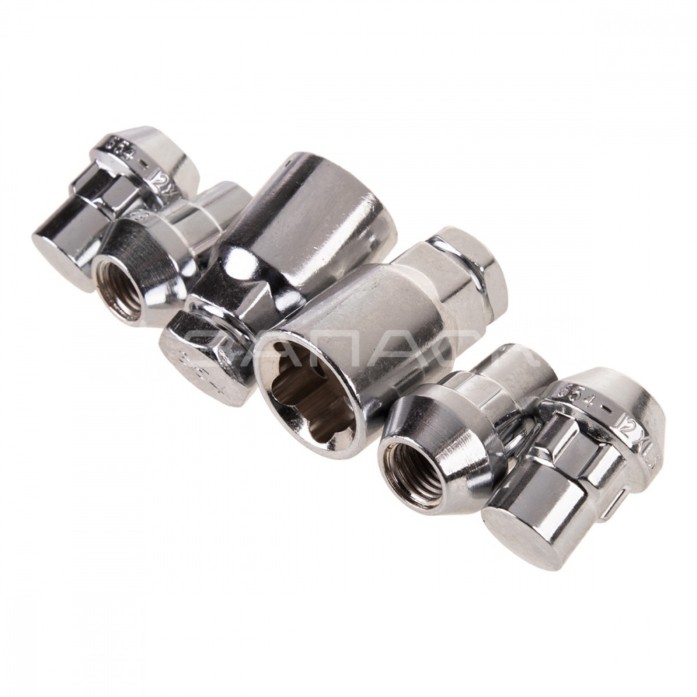 Секретная гайка  SKYWAY 12x1,5х32 СН19/21,конус, к-кт
