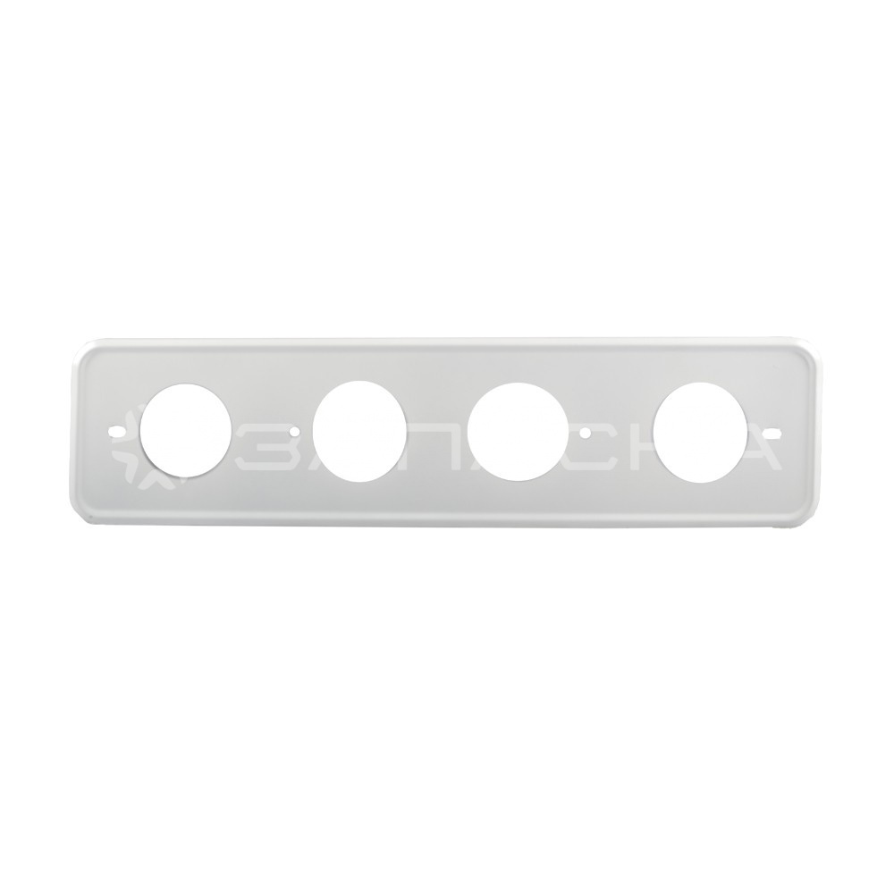 Рамка под номерной знак металл белая