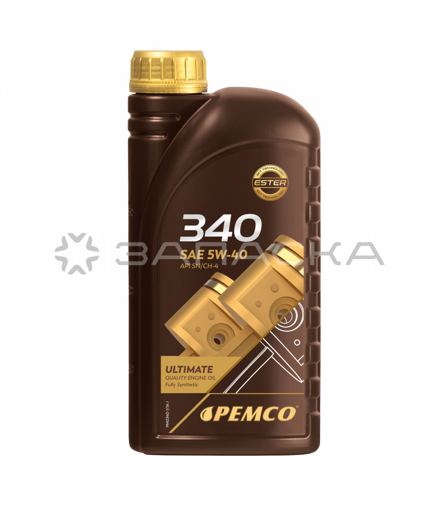 Масло моторное синтетическое PEMCO 340 5W40 SN/CH-4, A3/B4 1л 
