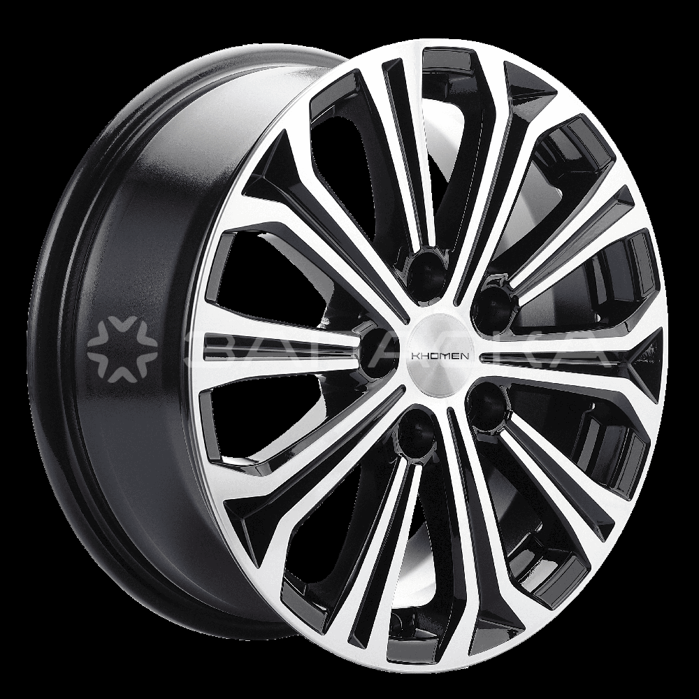 16   Khomen   KHW1610  ZV Fluence  6.5*16 5*114.3 ET47 D66.1  BLACK-FP