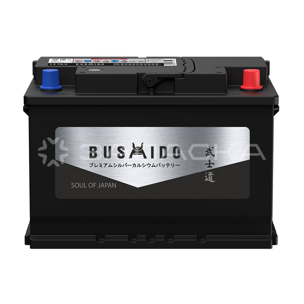 Аккумулятор автомобильный BUSHIDO SJ 78Ah L3.0 обратная полярность