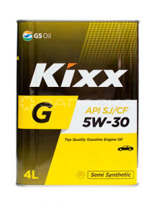 Масло моторное полусинтетическое Kixx G SJ 5W-30 4л [М]
