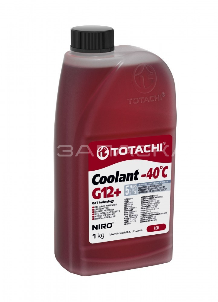 Антифриз TOTACHI NIRO Coolant Red -40C G12+ 1кг (красный) [М]