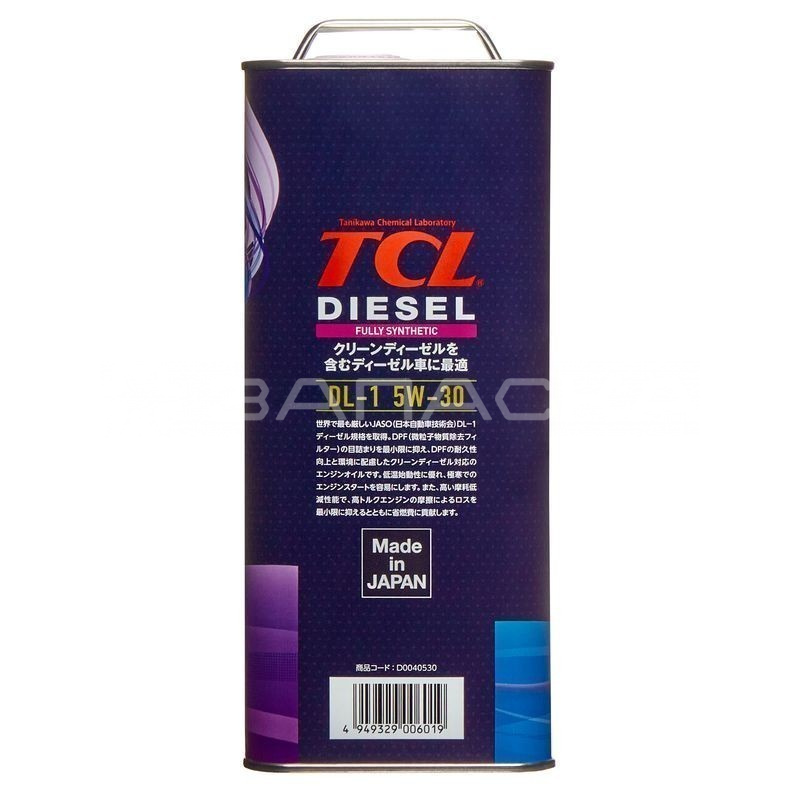 Масло моторное синтетическое TCL Diesel DL-1 5W30 (4л) для дизельных двигателей