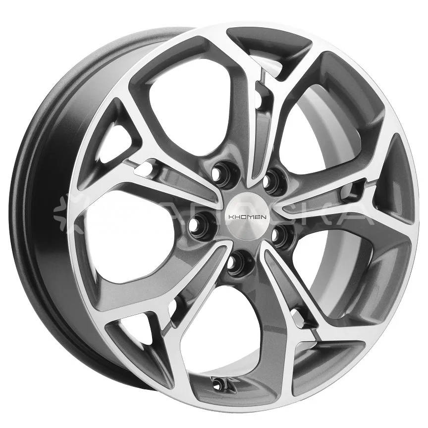 17   Khomen   KHW1702 ZV ASX  7.0*17 5*114.3 ET46 D67.1  GRAY-FP