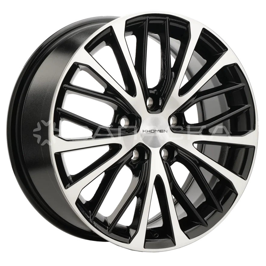 17   Khomen   KHW1705 ZV X-Trail  7.0*17 5*114.3 ET45 D66.1  BLACK-FP