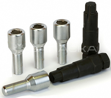 Секретный болт 255110F2 M12X1,5X28mm конус, D=20mm, внутр. (Вектор), к-кт