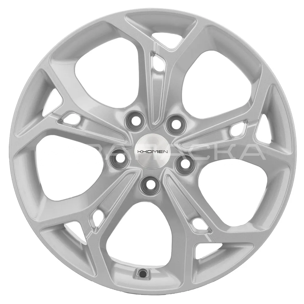 17   Khomen   KHW1702 ZV 17 X-trail  7.00*17 5*114.3 ET45 D66.1  F-SILVER
