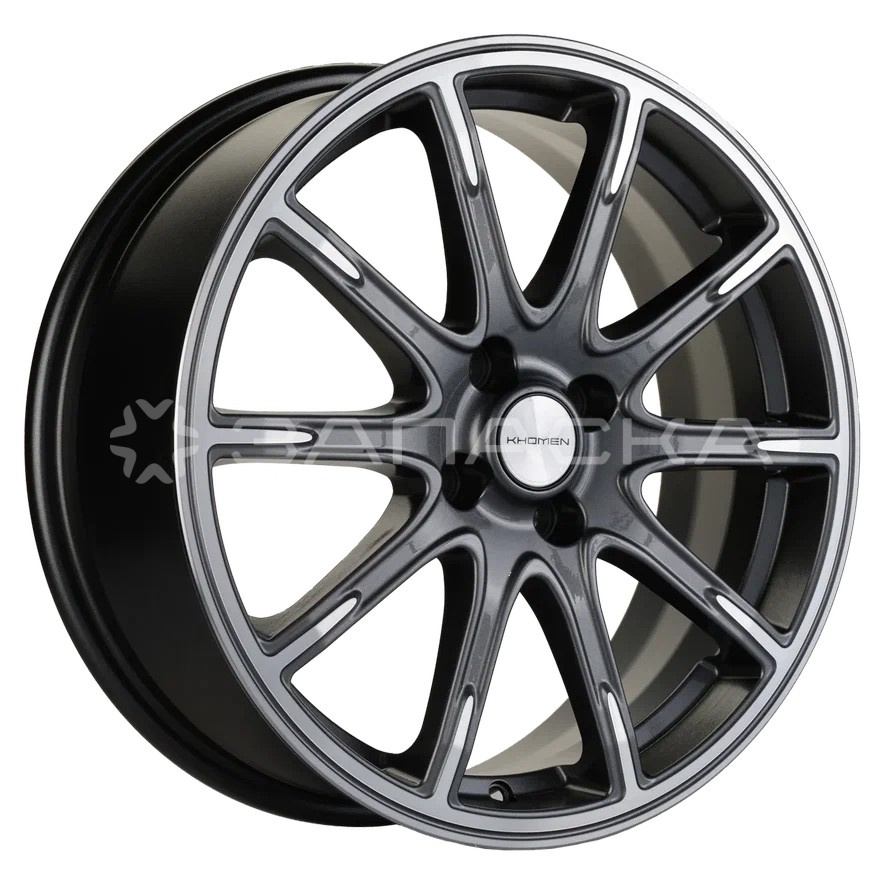17   Khomen   KHW1707 Lada Vesta  6.5*17 4*100 ET50 D60.1  GRAY-FP