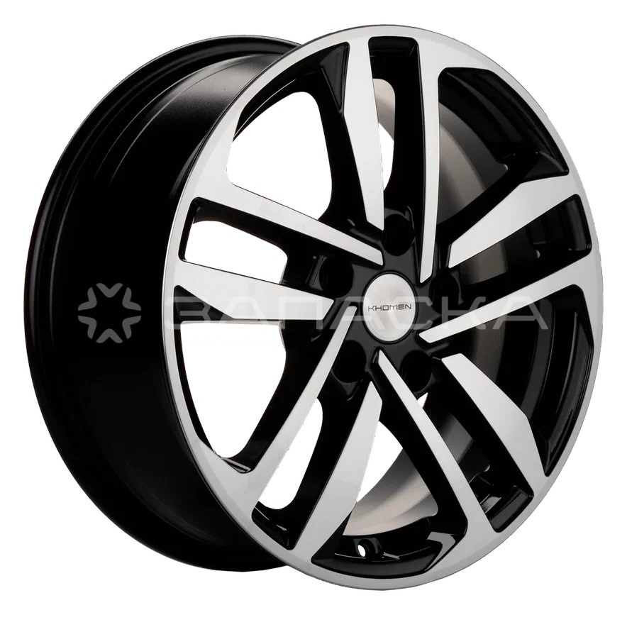 16   Khomen   KHW1612 ZV 16 Camry/Corolla/Grand Vitara  6.5*16 5*114.3 ET45 D60.1  BLACK-FP