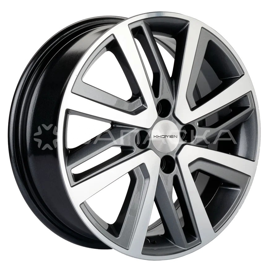 16   Khomen   KHW1609 16 Nexia  6.0*16 4*100 ET47 D56.6  GRAY-FP