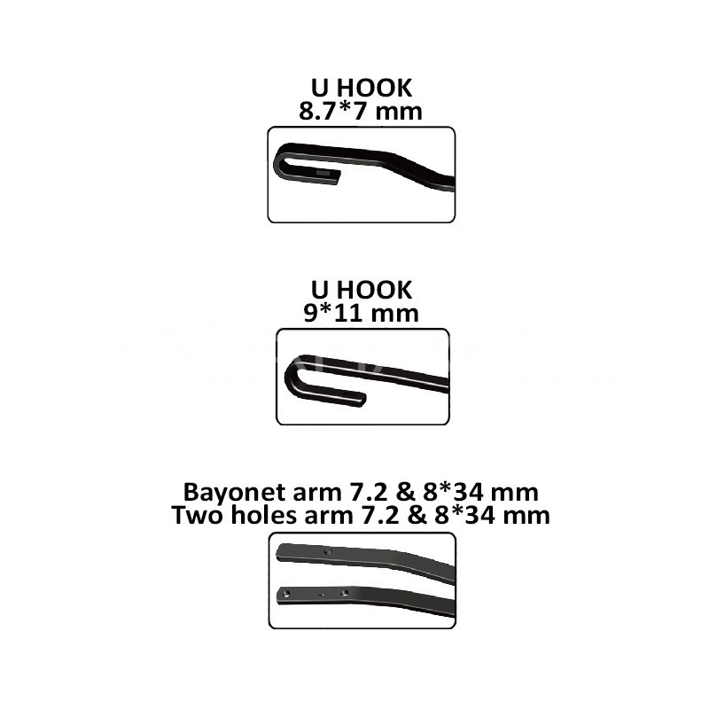 Щетка стеклоочистителя гибридная   AVS Hybrid Line HW-17 (43 см)