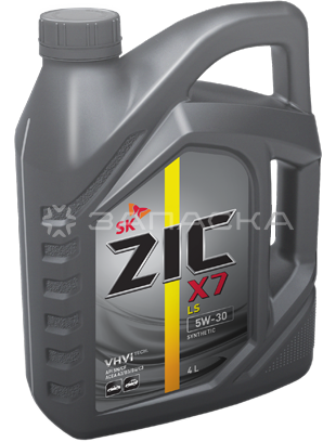 Масло моторное синтетическое ZIC X7 LS 5W30 4л (162619) 