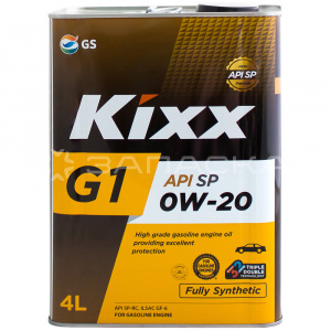 Масло моторное синтетическое Kixx G1 SP 0W-20 4л [М]