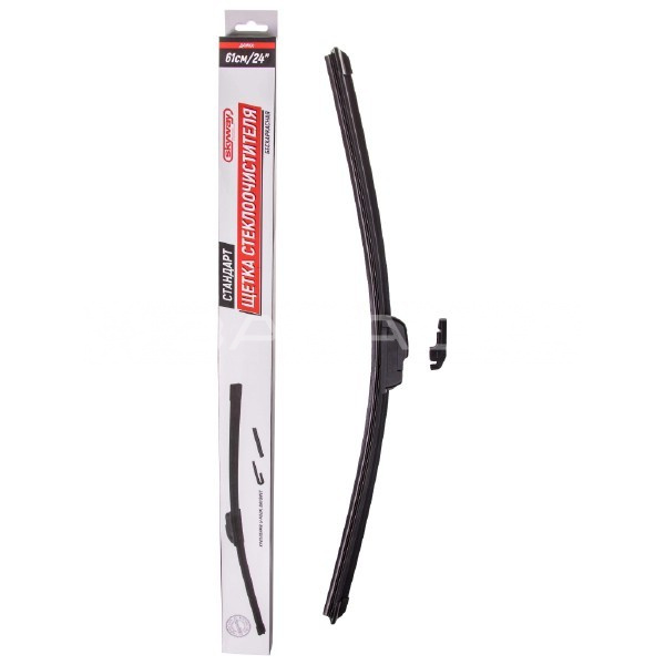 Щетка стеклоочистителя бескаркасная 61см/24"  SKYWAY стандарт
