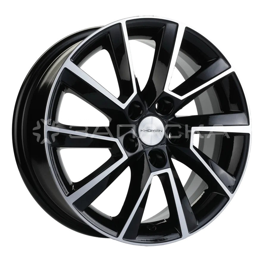15   Khomen   KHW1507 15 Polo  6.00*15 5*100 ET40 D57.1  BLACK-FP