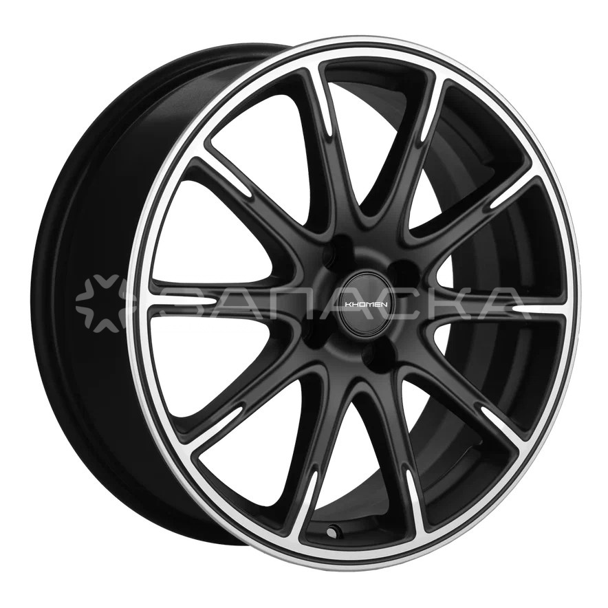 17   Khomen   KHW1707 Lada Vesta Cross  6.5*17 4*100 ET43 D60.1  BLACK MATT-FP
