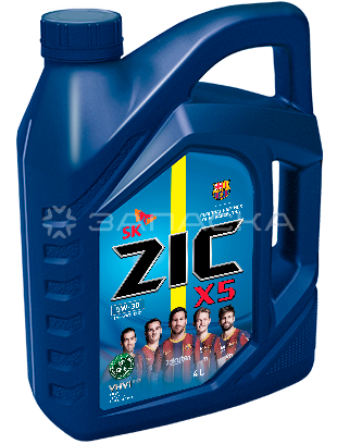 Масло моторное полусинтетическое ZIC X5 5W30 4л 