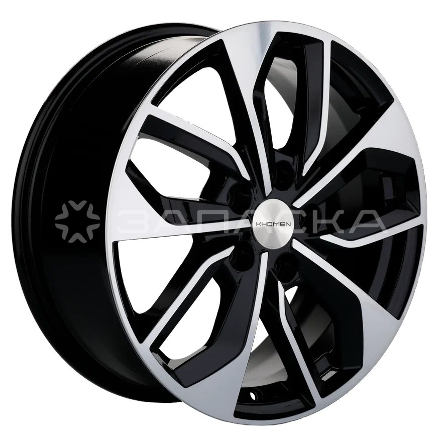 17   Khomen   KHW1703 ZV A4  7.0*17 5*112 ET46 D66.6  BLACK-FP