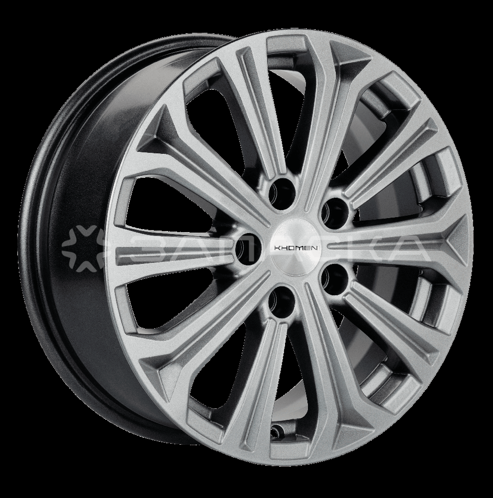 16   Khomen   KHW1610 ZV 16 Focus  6.5*16 5*108 ET50 D63.35  G-SILVER