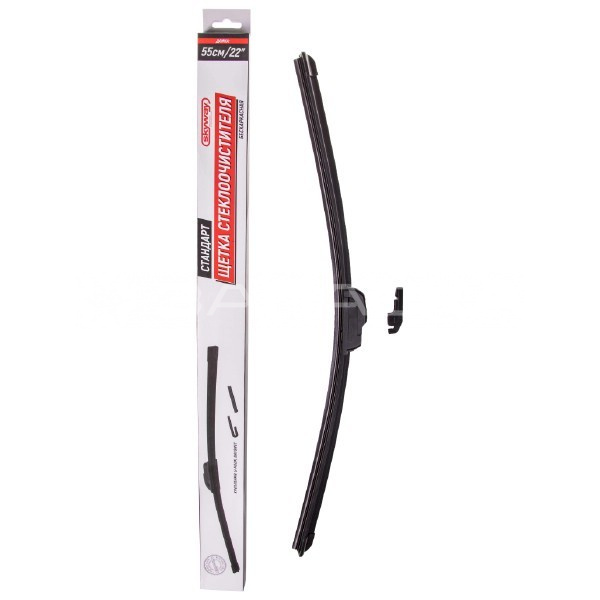 Щетка стеклоочистителя бескаркасная 55см/22"  SKYWAY стандарт