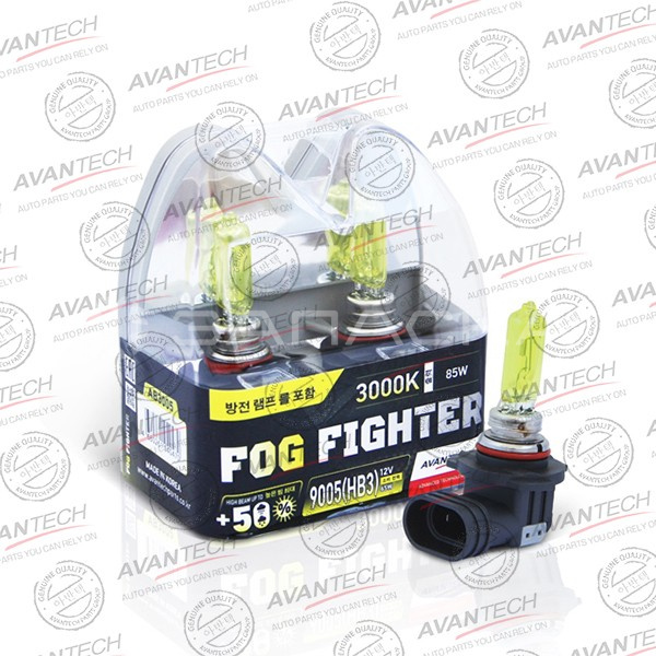 Автолампа HB3 12V 65W (85W) 3000K Avantech, комплект 2 шт