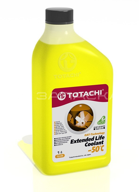 Антифриз TOTACHI EXTENDED LIFE COOLANT -50 C , 1л (желтый) [М]
