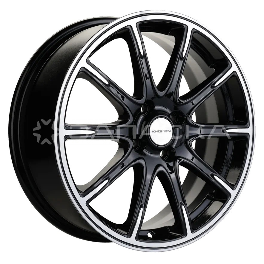 17   Khomen   KHW1707 KIA Rio I / II   Solaris I / II  6.5*17 4*100 ET49 D54.1  BLACK-FP
