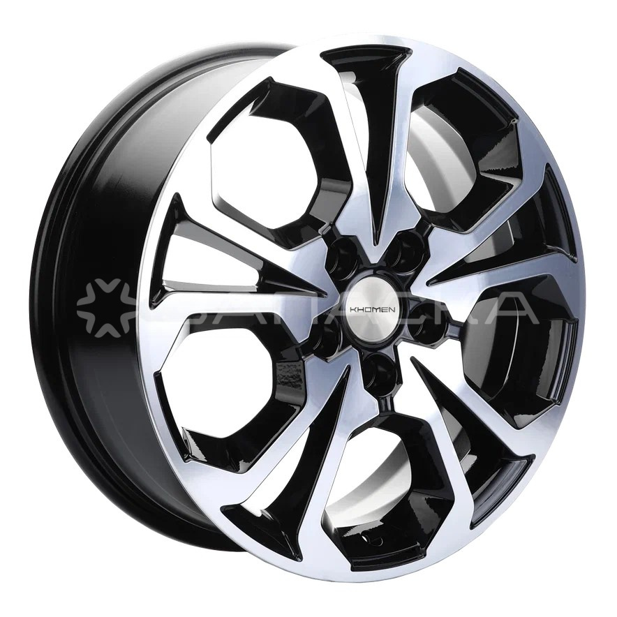 17   Khomen   KHW1711 Kaptur/Arkana  6.5*17 5*114.3 ET50 D66.1  BLACK-FP
