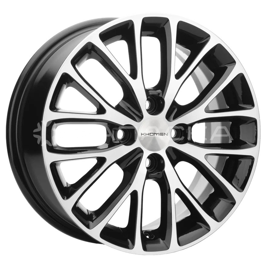 15   Khomen   KHW1506 ZV Vesta  6.0*15 4*100 ET50 D60.1  BLACK-FP