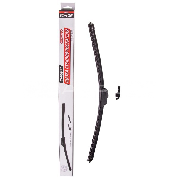 Щетка стеклоочистителя бескаркасная 50см/20"  SKYWAY стандарт