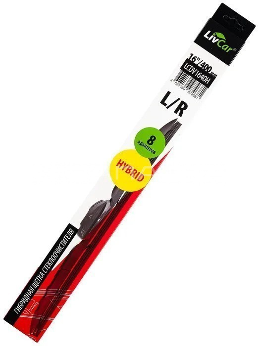 Щетка стеклоочистителя гибридная LIVCAR 400мм (16")