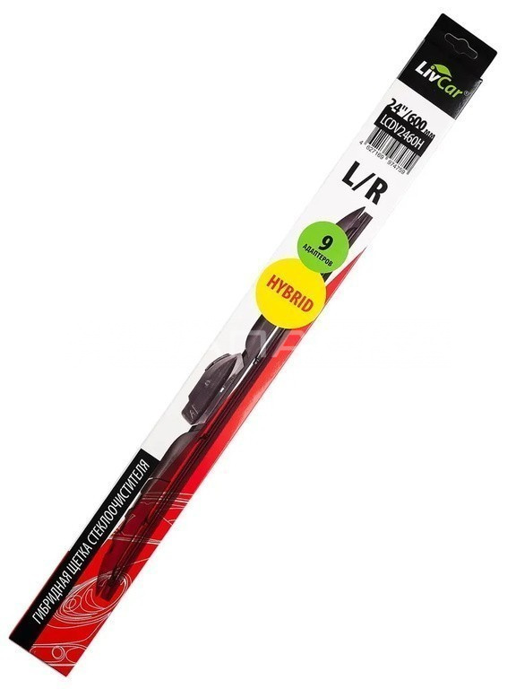 Щетка стеклоочистителя гибридная LIVCAR 600мм (24")