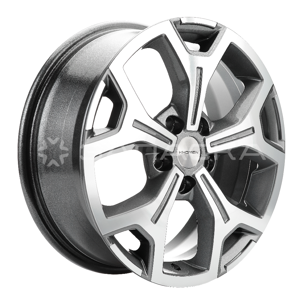 17   Khomen   KHW1710 Kaptur/Arkana  6.5*17 5*114.3 ET50 D66.1  GRAY-FP