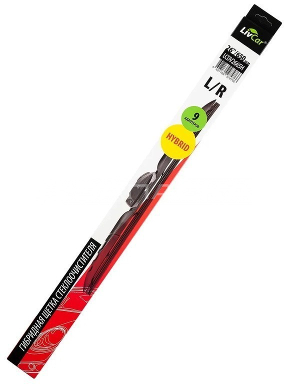 Щетка стеклоочистителя гибридная LIVCAR 650мм (26")