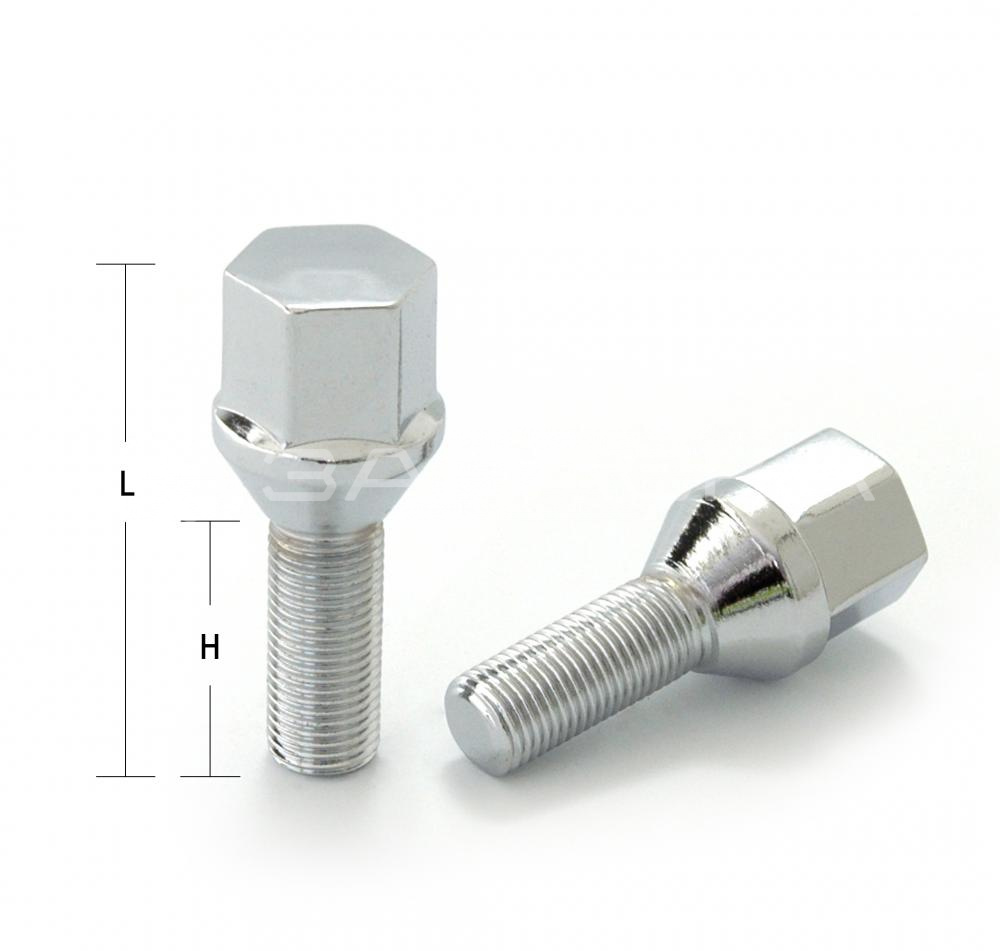 Болт М12*1,25/28мм/19/конус/цинк