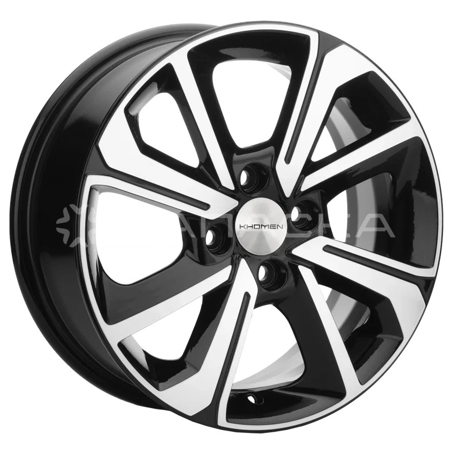 15   Khomen   KHW1501 Rio II  6.0*15 4*100 ET46 D54.1  BLACK-FP