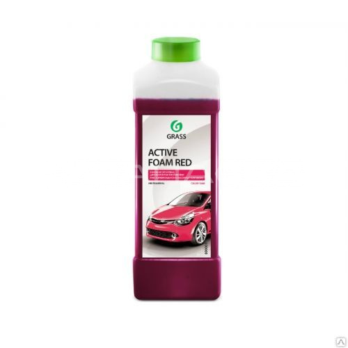 Автошампунь для бесконтактной мойки  "Active Foam Red" Grass, 1л