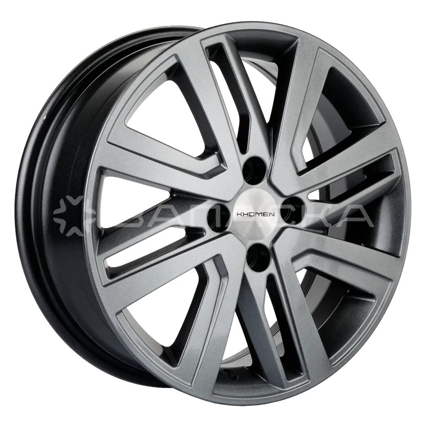 16   Khomen   KHW1609 16 Rio I/Solaris I  6.0*16 4*100 ET48 D54.1  G-SILVER