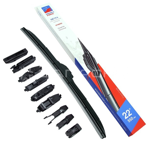 Щетка стеклоочистителя гибридная Double Force 550мм (22")