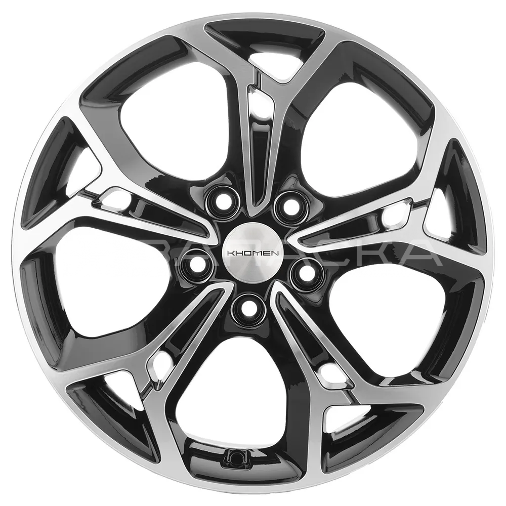 17   Khomen   KHW1702 ZV RAV4  7.0*17 5*114.3 ET39 D60.1  BLACK-FP