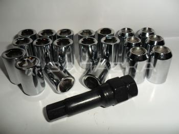 Секретный болт М12*1,25/30мм/хром/внутр.блистер 20+1, JN-305 98-0170L-BP20, к-кт