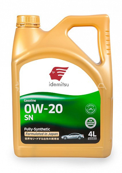 Масло моторное синтетическое IDEMITSU 0W20 SN GF-5(4л)