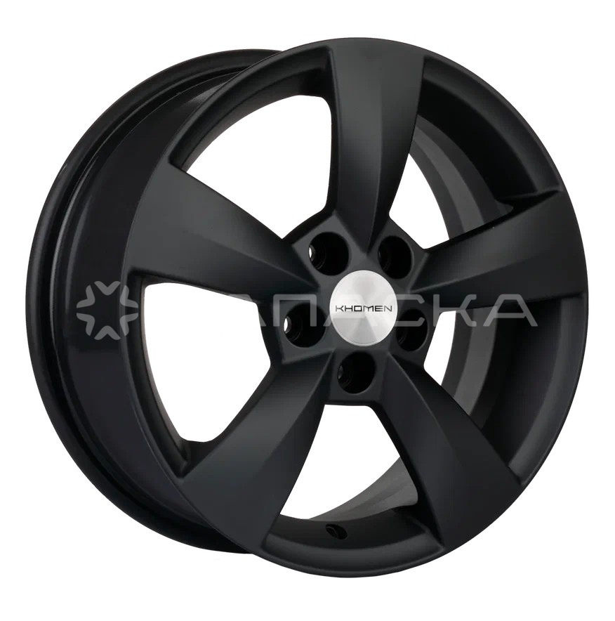 15   Khomen   KHW1504 ZV Fabia  6.0*15 5*100 ET43 D57.1  BLACK MATT