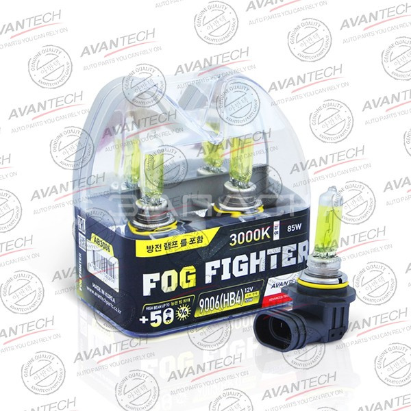 Автолампа HB4 12V 55W (85W) 3000K Avantech, комплект 2 шт