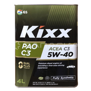 Масло моторное синтетическое Kixx PAO C3 5W-40 4л 