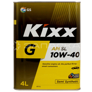 Масло моторное полусинтетическое Kixx G SL 10W-40 4л 