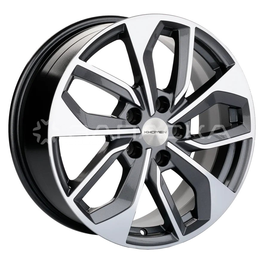 17   Khomen   KHW1703 Tiguan  7.0*17 5*112 ET40 D57.1  GRAY-FP