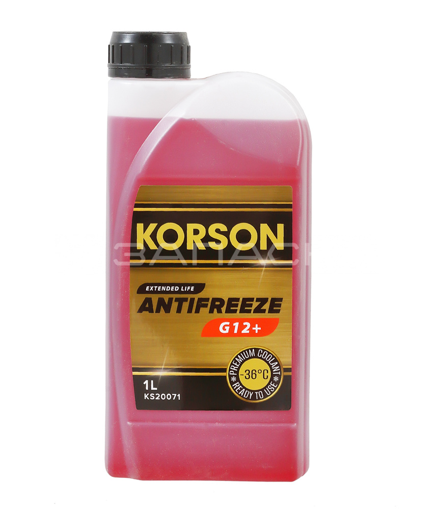 Антифриз KORSON G12+ -36 KS20071, красный 1л